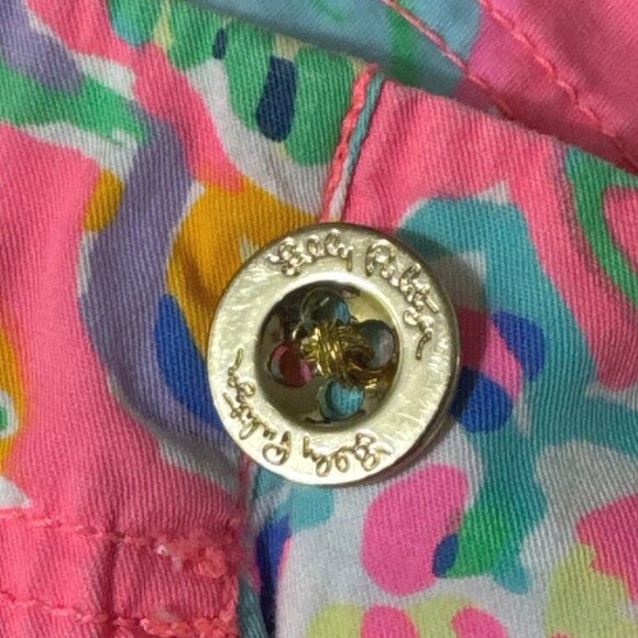 Lilly Pulitzer The Kerrie Short 3" Inseam Pink Multicolor Floral Women Size 4 - Picture 9 of 11